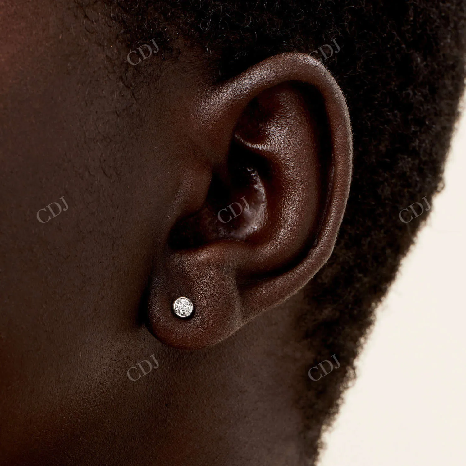 0.1CTW Lab Grown round Diamond Stud Earrings