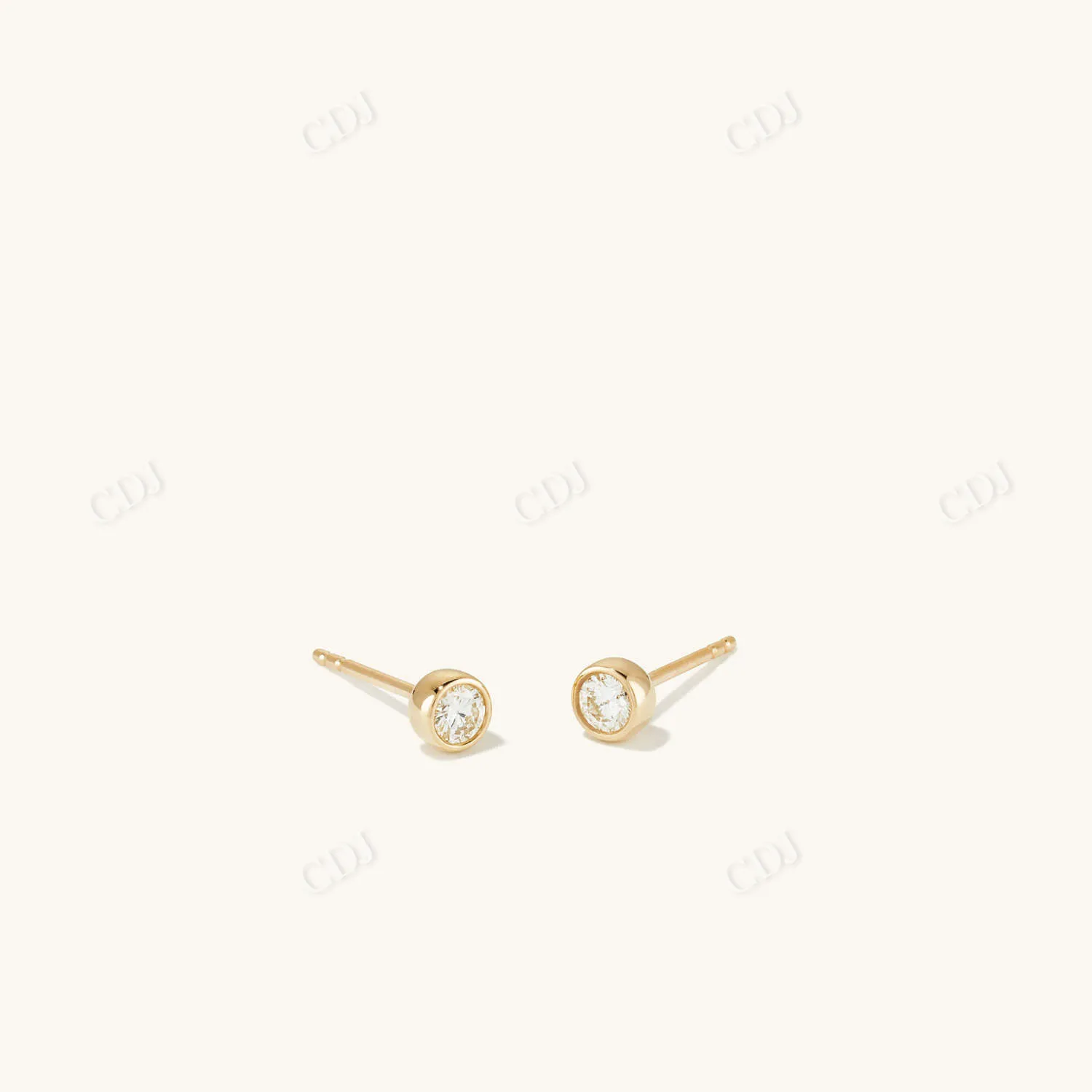 0.1CTW Lab Grown round Diamond Stud Earrings