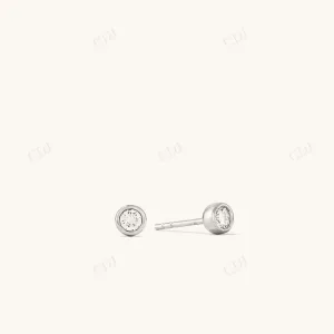 0.1CTW Lab Grown round Diamond Stud Earrings