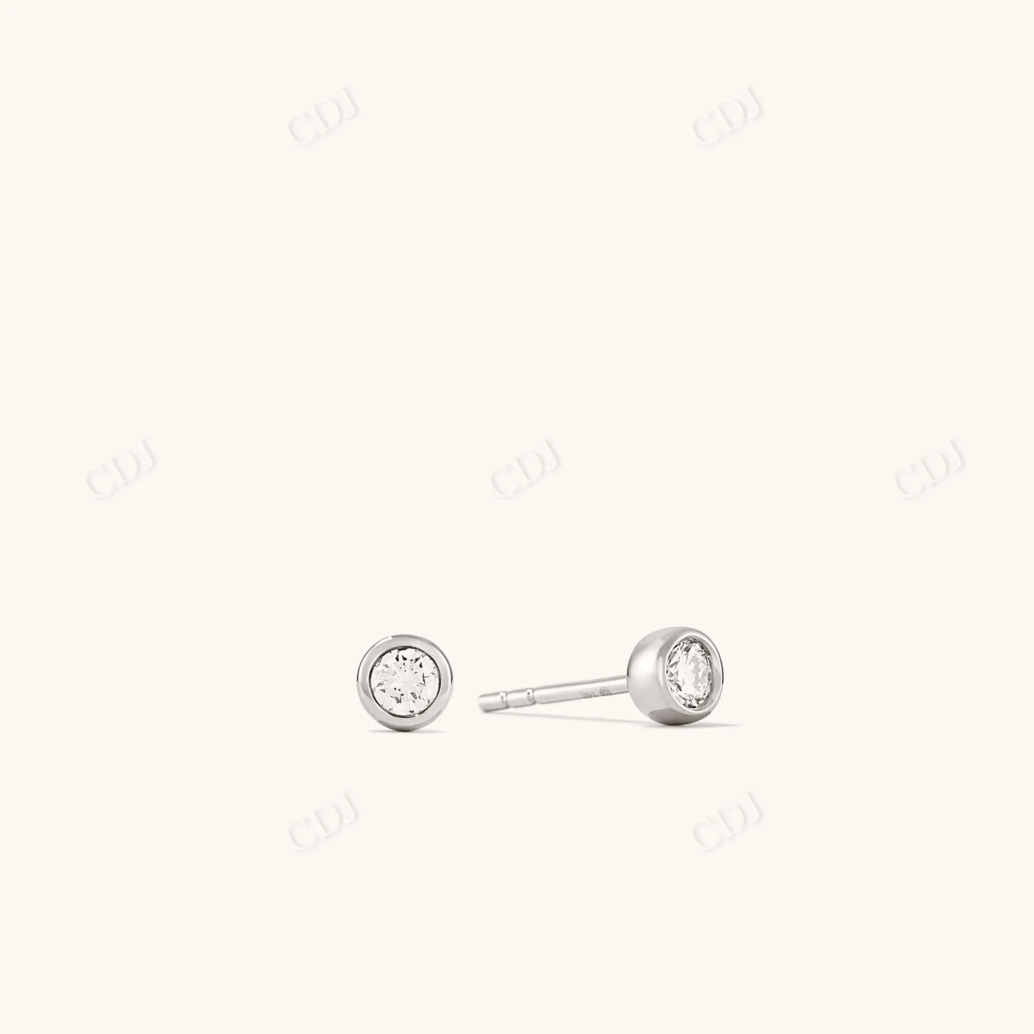 0.1CTW Lab Grown round Diamond Stud Earrings