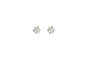 1 ctw Diamond Flower Studs