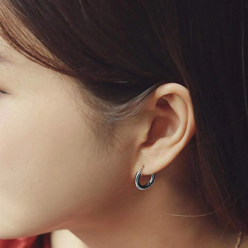 7 sizes, (8mm-20mm) 1 Pair Hoop Earrings