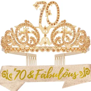 70th Birthday, 70th Birthday Decorations for Women, 70th Birthday Tiara, 70 Birthday