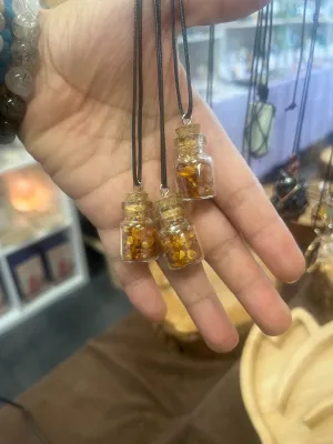 Amber Jar Necklace