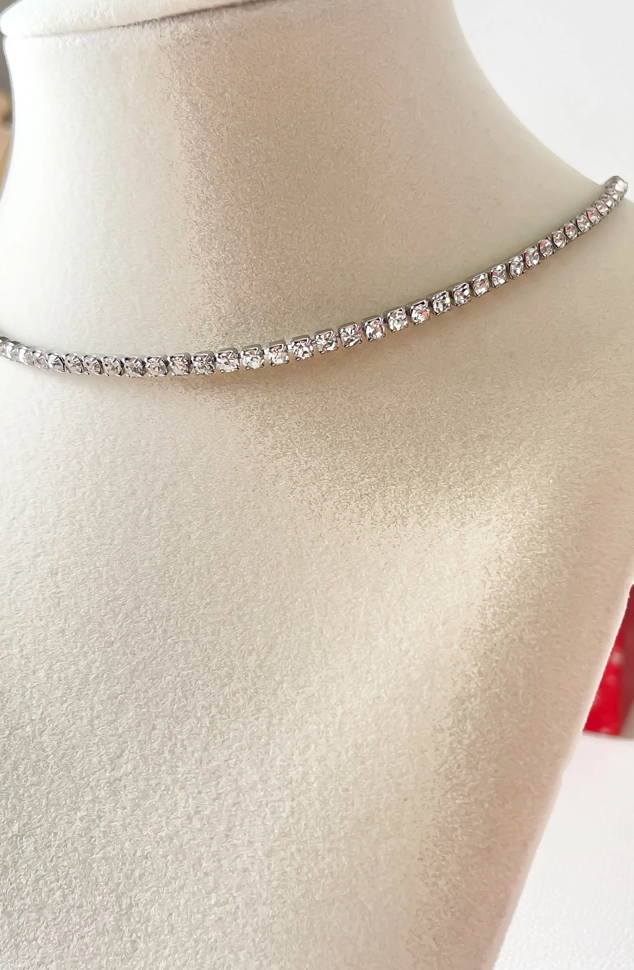 Amber zircon necklace