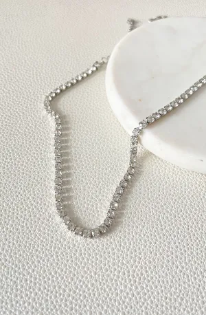 Amber zircon necklace