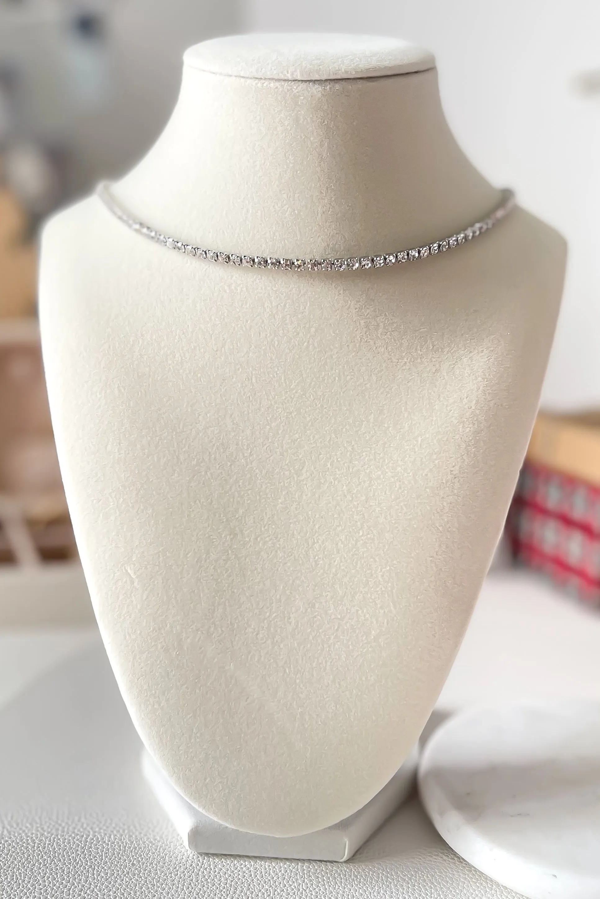 Amber zircon necklace
