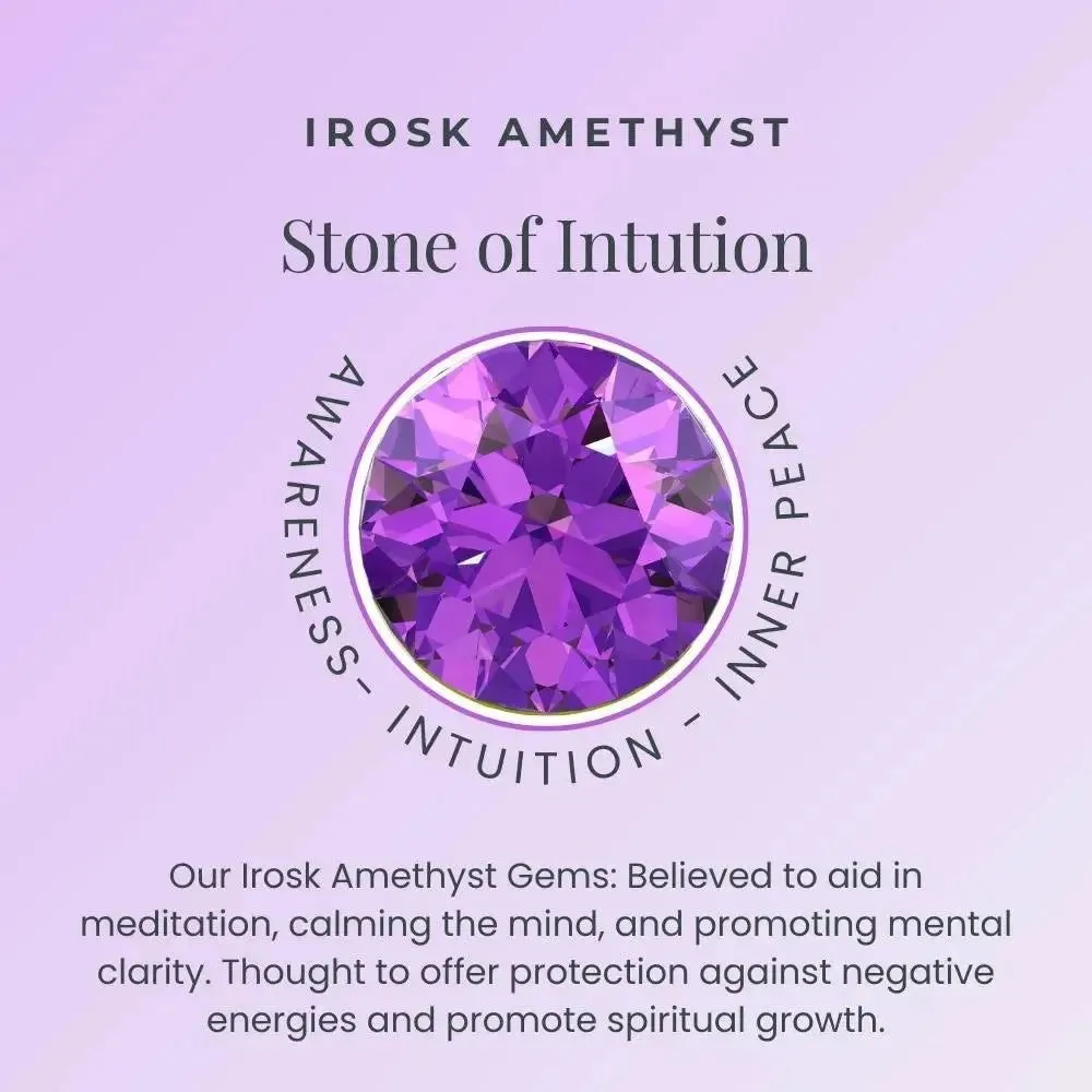 Amethyst Infanta Charm Necklace in Sterling Silver