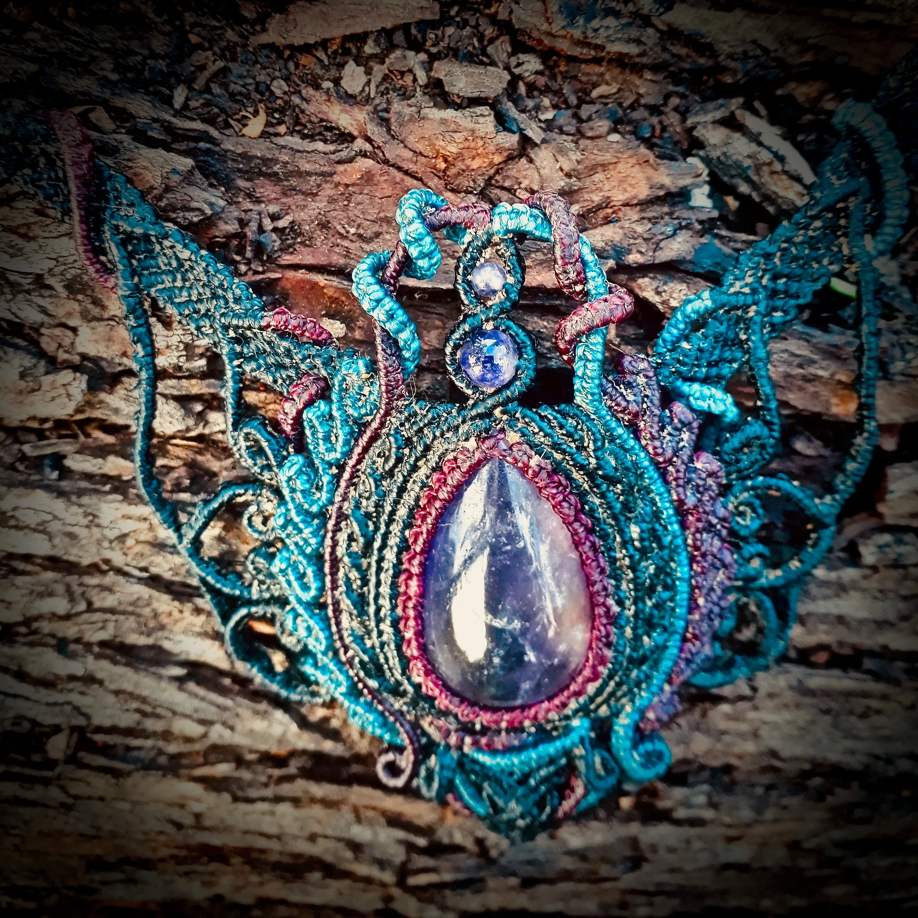 Amethyst necklace (unique design)