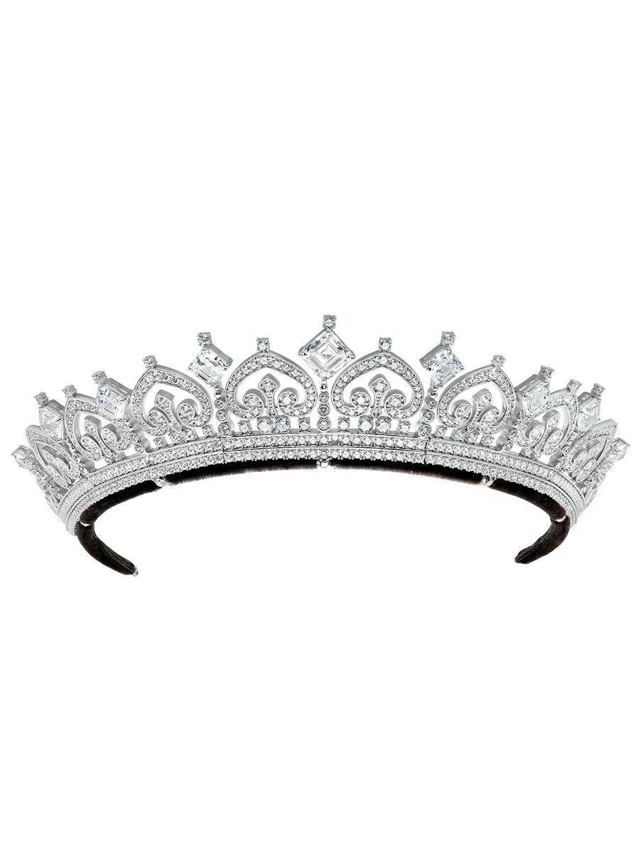 Andrew Prince by Crislu Palmette and Asscher Cut Tiara