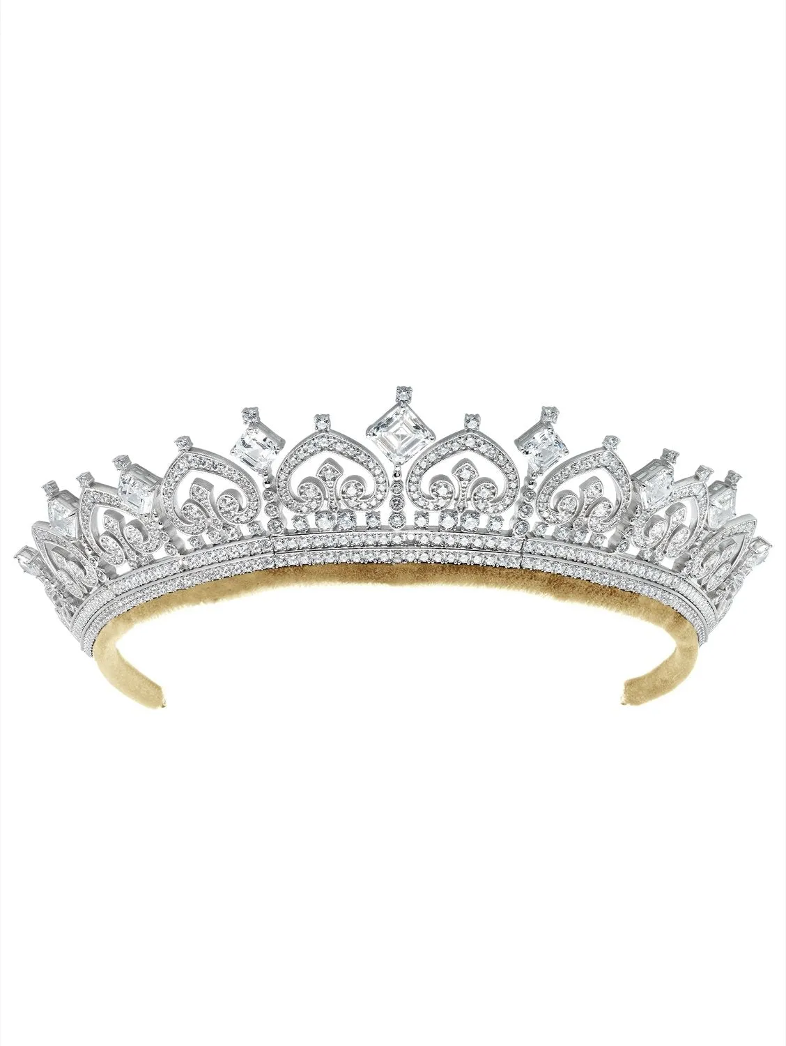 Andrew Prince by Crislu Palmette and Asscher Cut Tiara