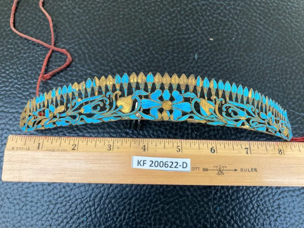 Antique Qing Dynasty Tian-Tsui Tiara 200622-D