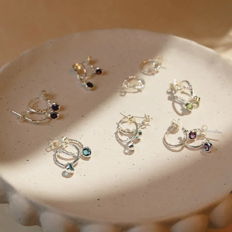 APRIL BIRTHSTONE EARRINGS