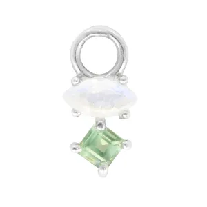 Astrid Marquise Apatite Silver Charm