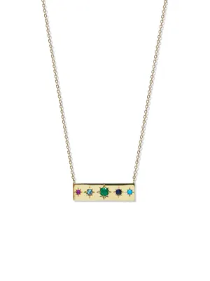 Aztec Milly Rainbow Vintage Star Necklace