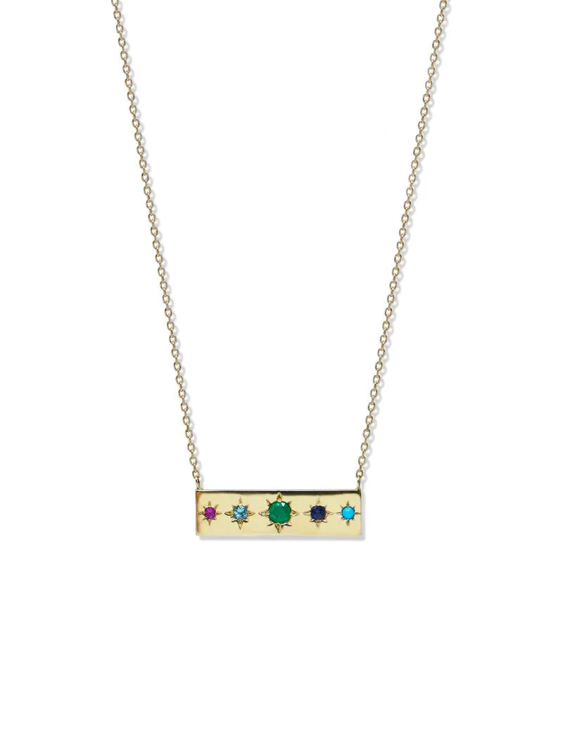 Aztec Milly Rainbow Vintage Star Necklace