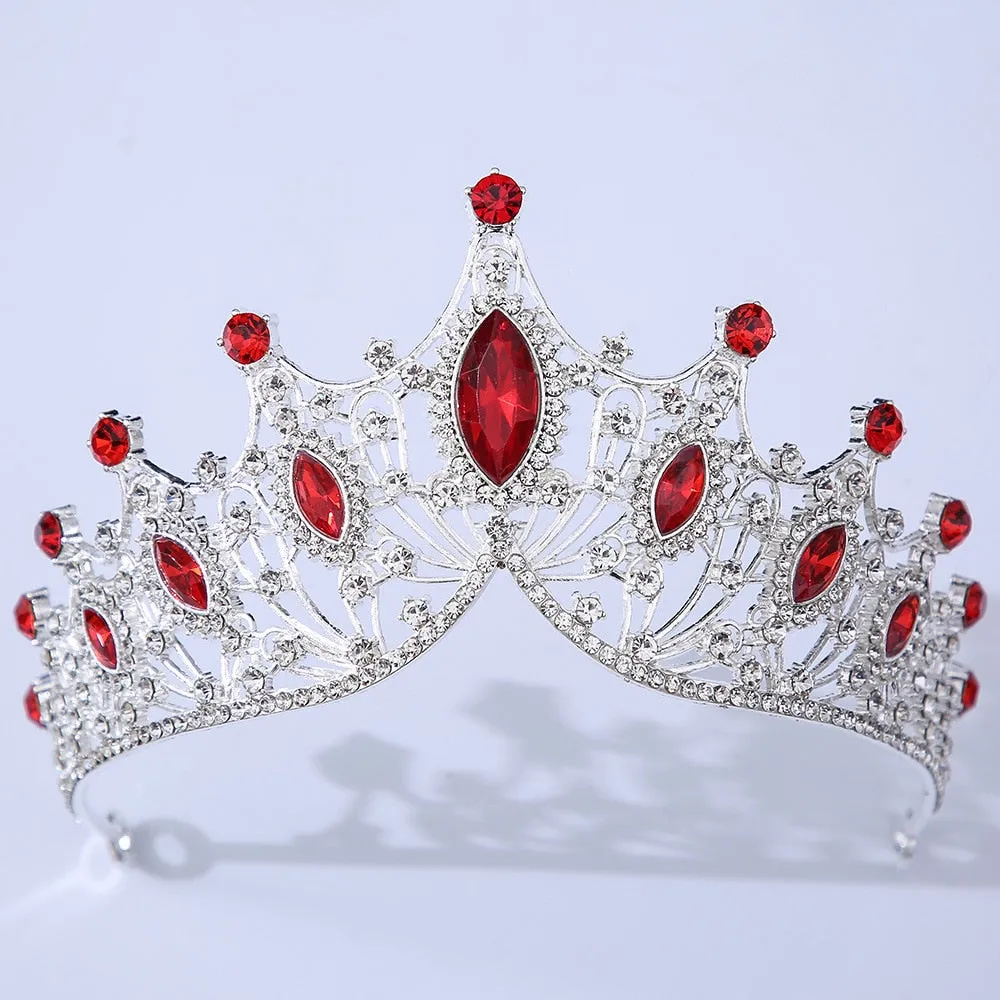 Baroque Vintage Times Crystal Bridal Tiara-Crown for Pageant-Princess-Bride-Quinceanera