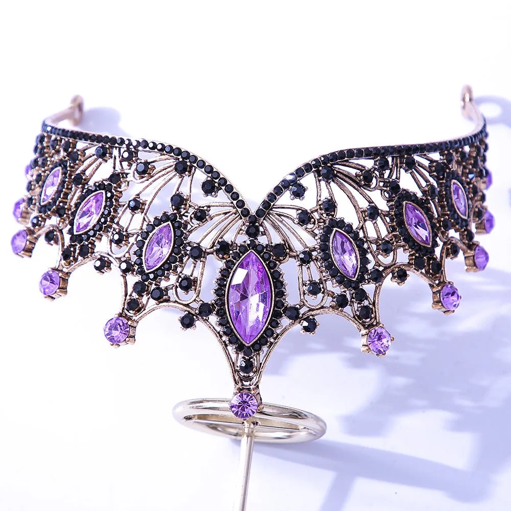 Baroque Vintage Times Crystal Bridal Tiara-Crown for Pageant-Princess-Bride-Quinceanera