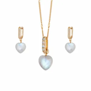 Beloved Moonstone Layering Set 18ct Gold Plate