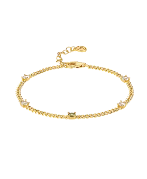 Birthstone Bracelet August 18ct Gold Plated