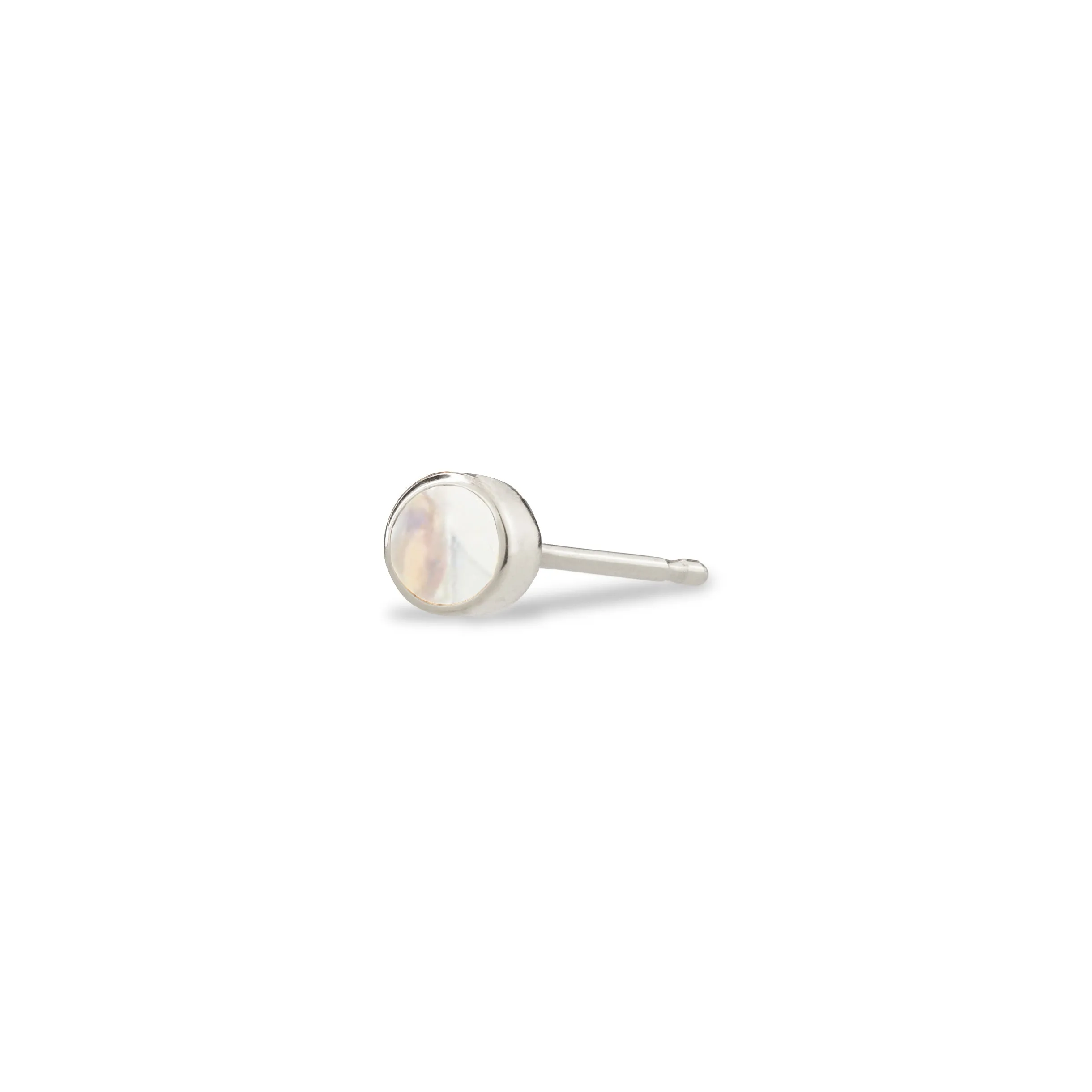 Birthstone Stud - Moonstone (June)