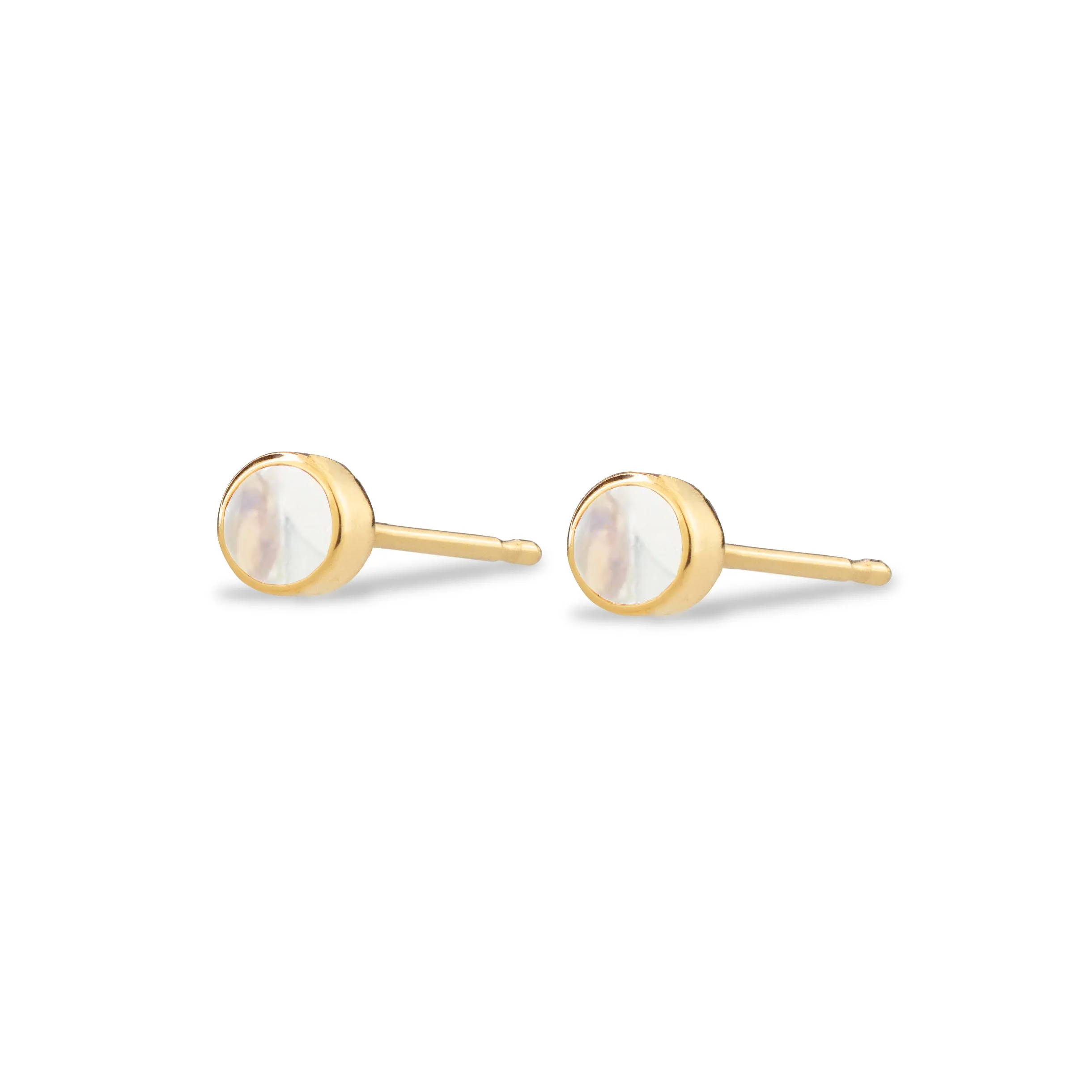 Birthstone Stud - Moonstone (June)