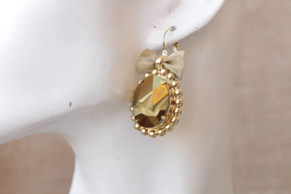 BRONZE DROP EARRINGS