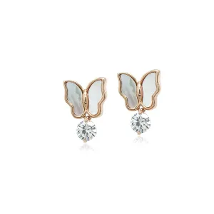 Butterfly Mother of Pearl Earrings