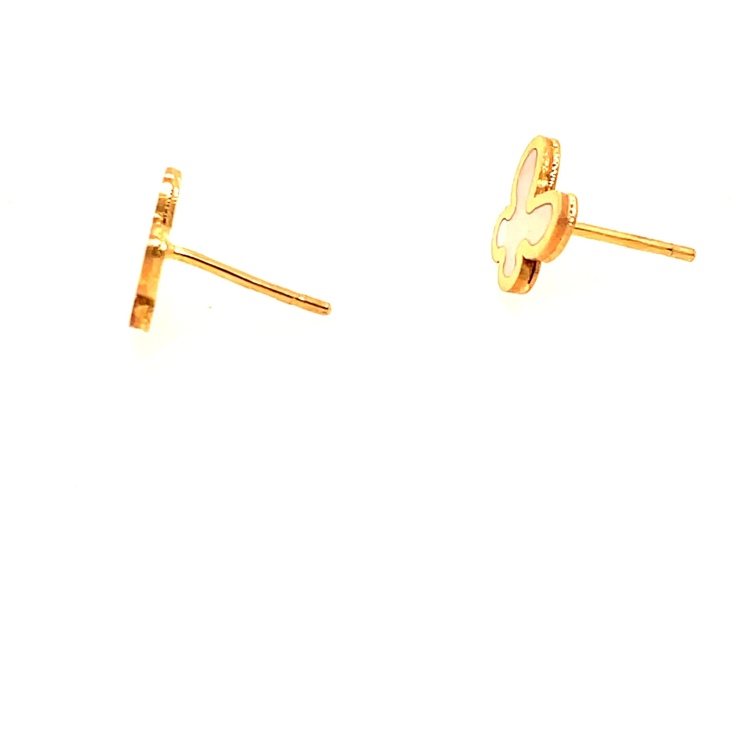 Butterfly Mother of Pearl Stud Earrings