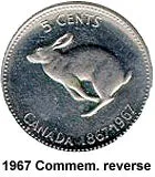 Canada Nickel 1967 5 cents  (Elizabeth II) 4.54gr .999