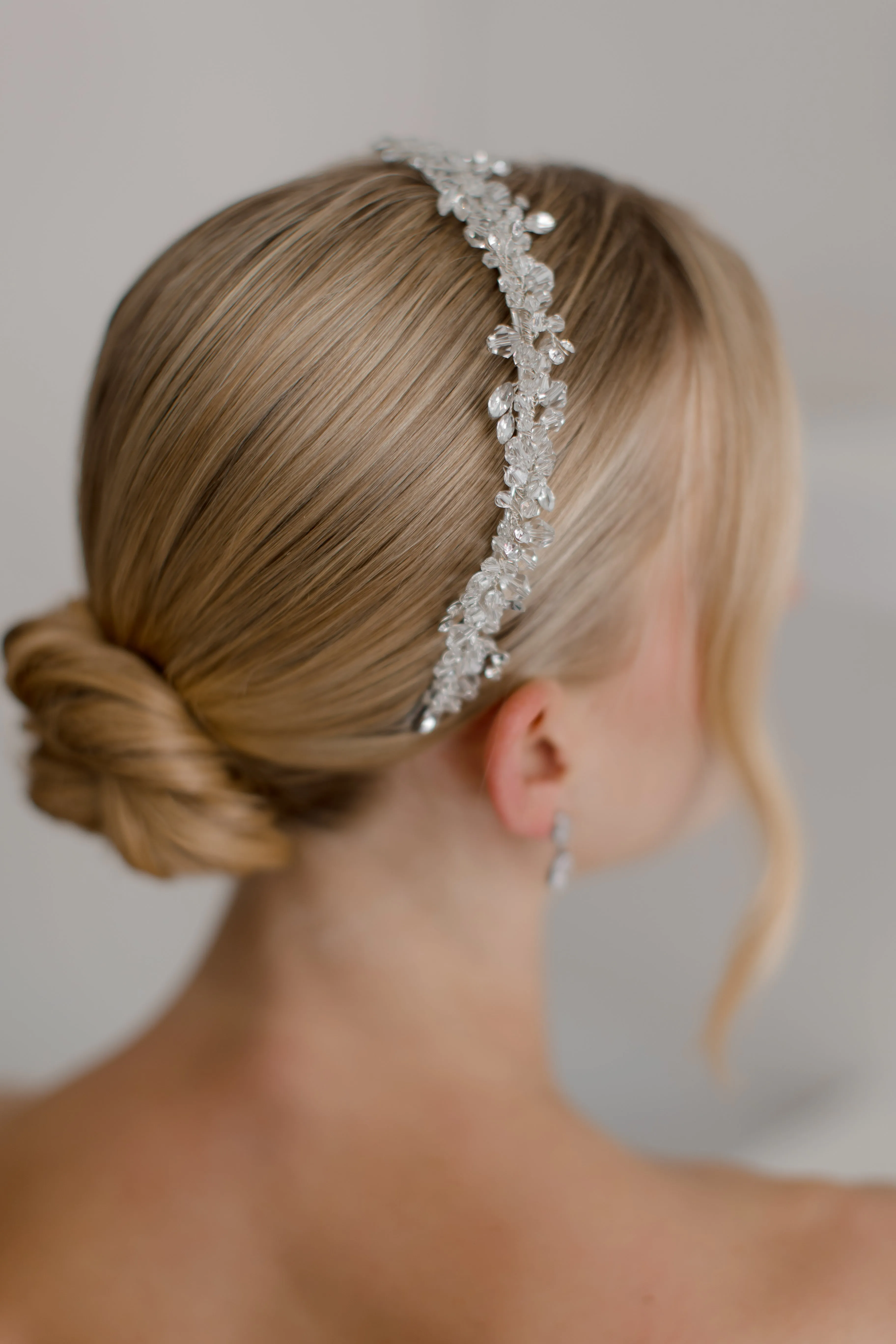 Celina - Single Band Classical Crystal Headband