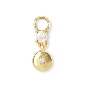 Chloe Moonstone Gold Charm