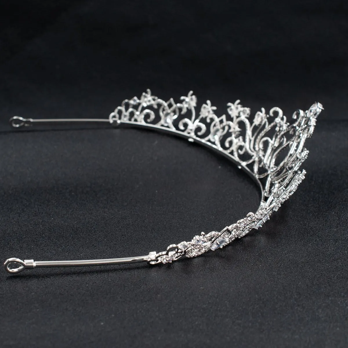 Cubic zircon wedding  bridal royal tiara diadem crown CH10328
