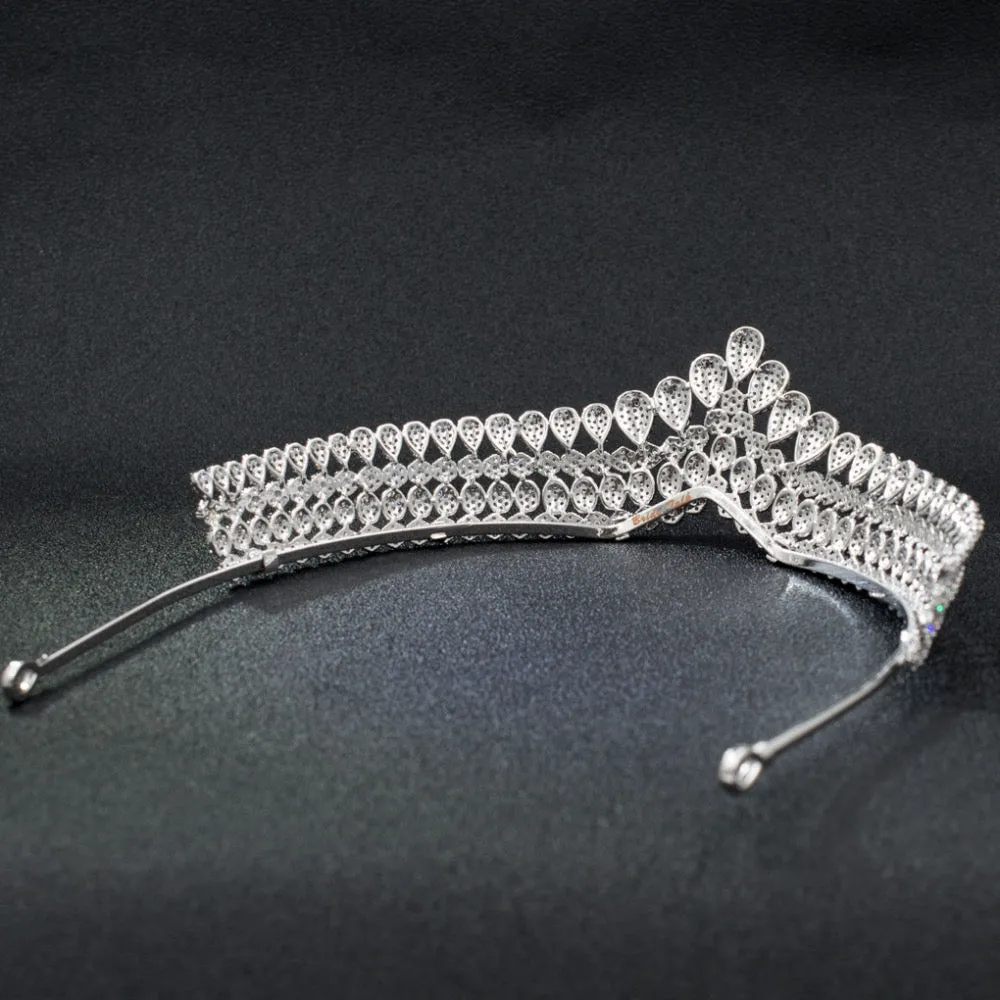 Cubic Zirconia Classic Wedding Bridal Royal Tiara Diadem Crown CH10169