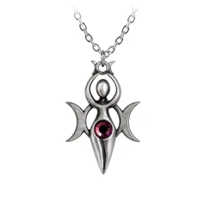 Danu Pendant Triple Moon Goddess Necklace by Alchemy Gothic