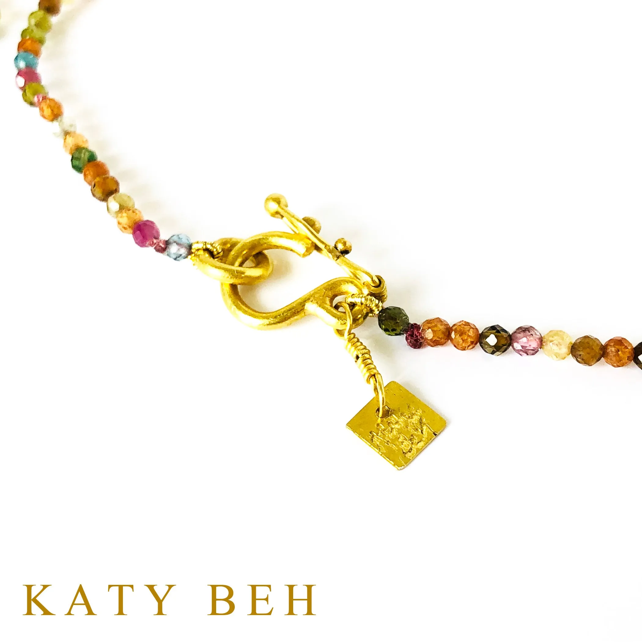 Daria Watermelon Multi Colored Tourmaline Necklace