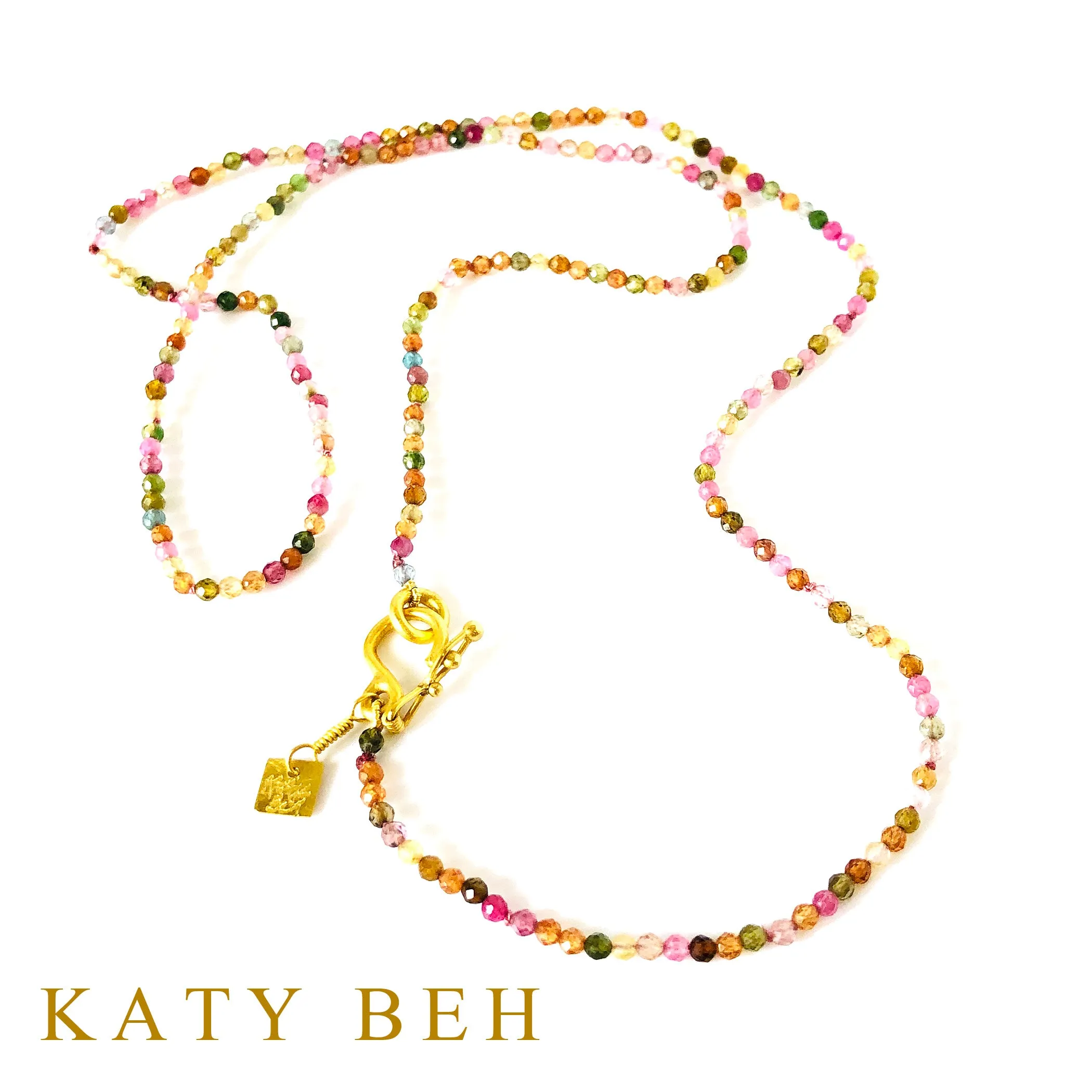 Daria Watermelon Multi Colored Tourmaline Necklace