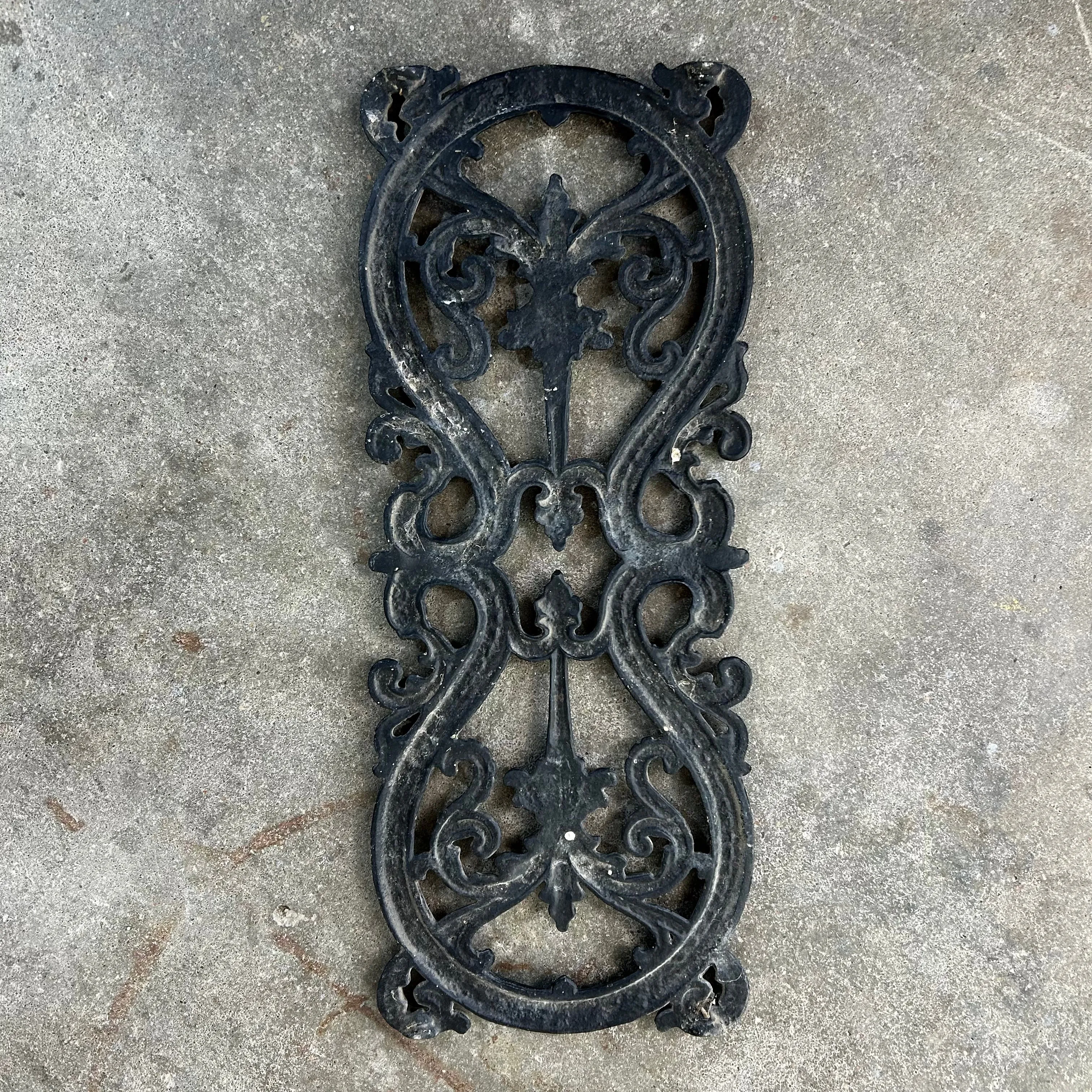 Decorative Cast Iron Scrollwork, Black