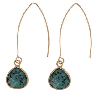 EARRING-Gold Hook   Moonstone