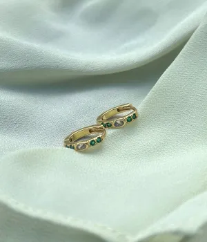 Emerald Green & Oval Huggies