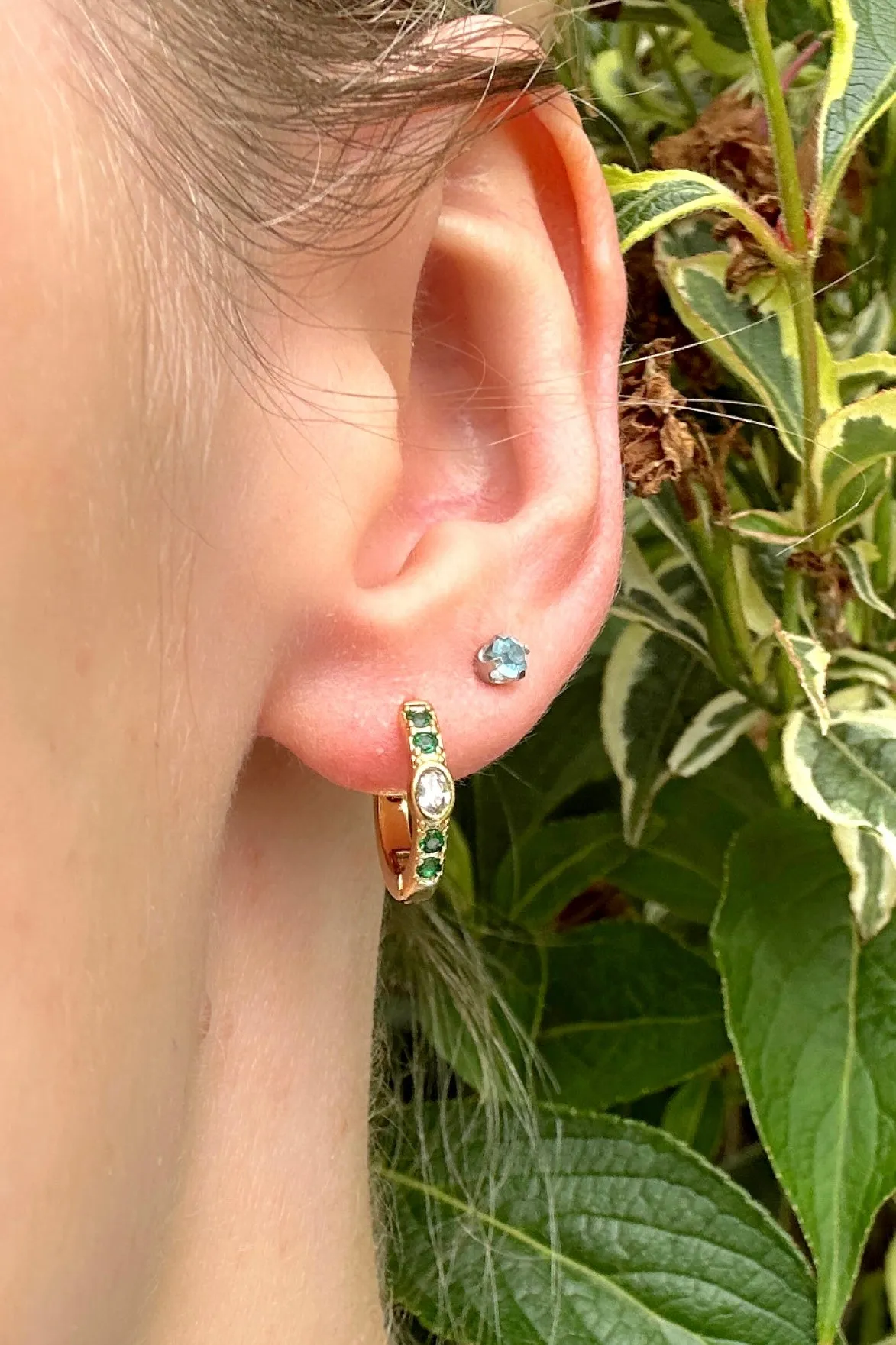 Emerald Green & Oval Huggies