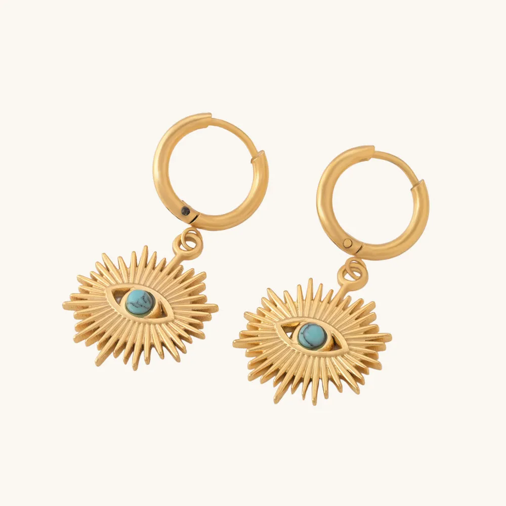 Evil-Eye Hoop Earrings