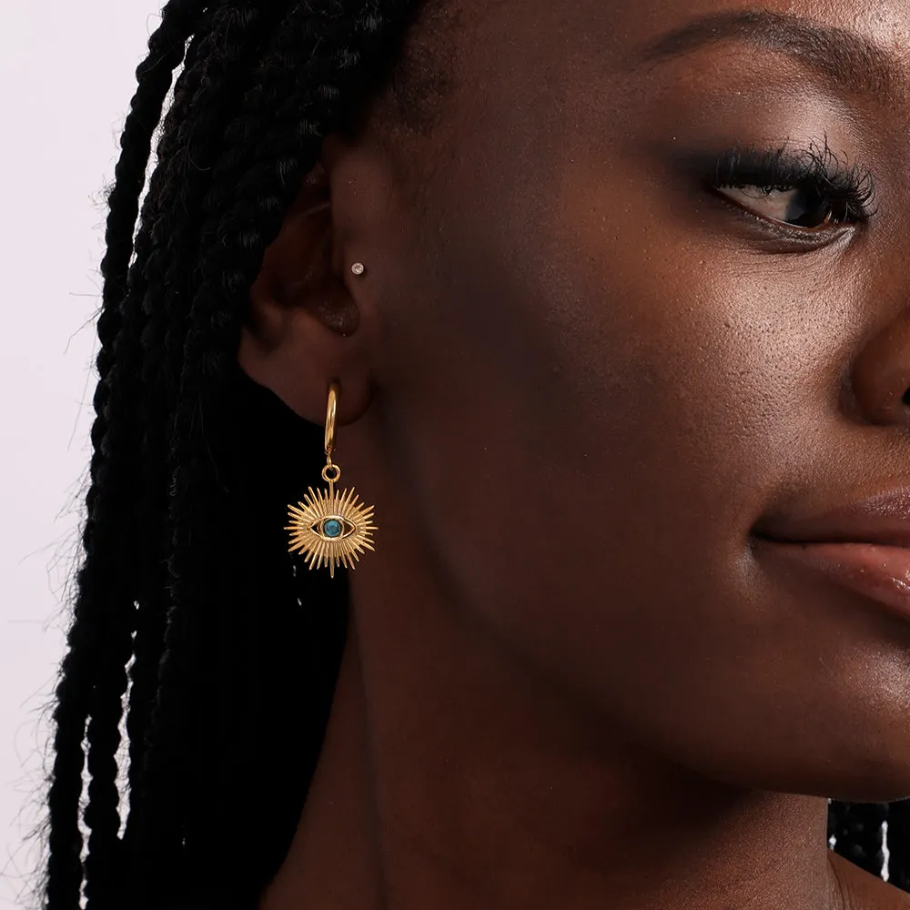 Evil-Eye Hoop Earrings