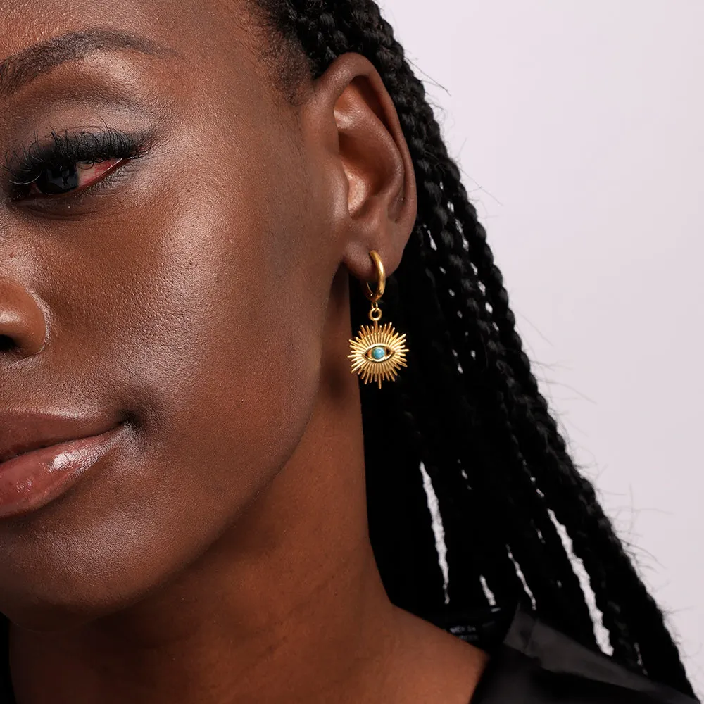 Evil-Eye Hoop Earrings