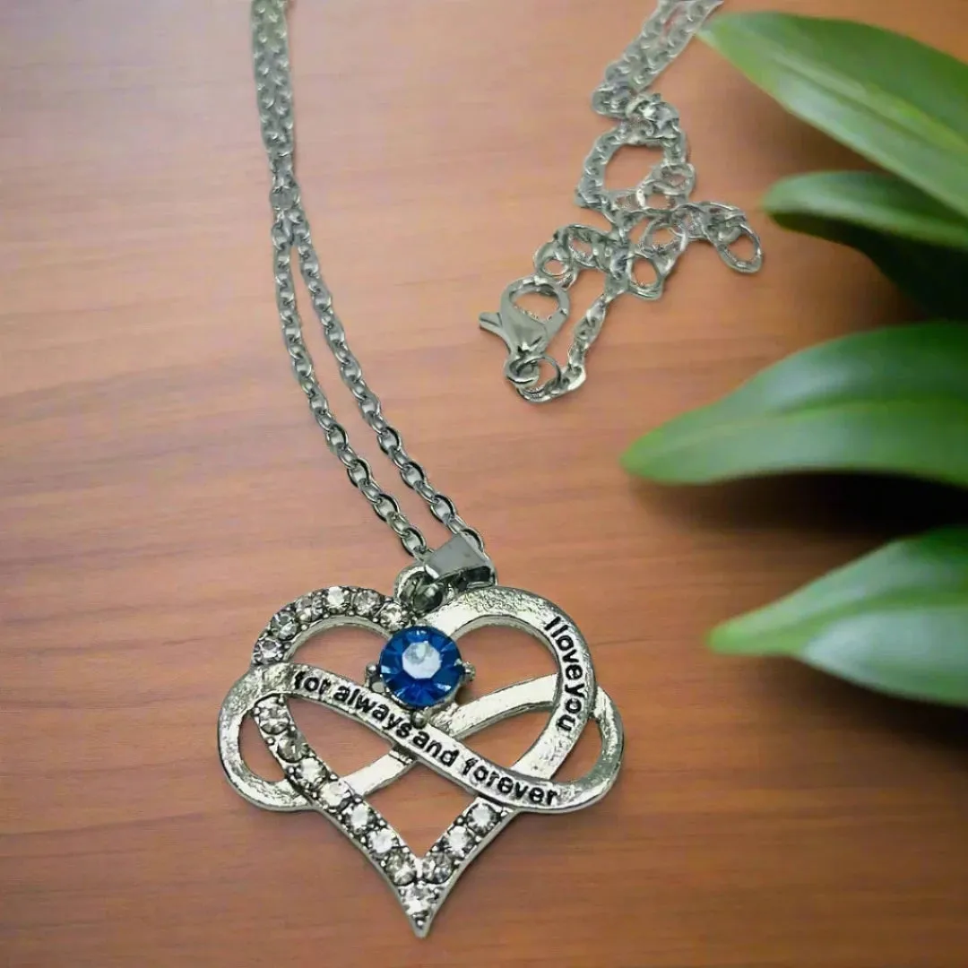 February Birthstone Necklace Purple Amethyst
