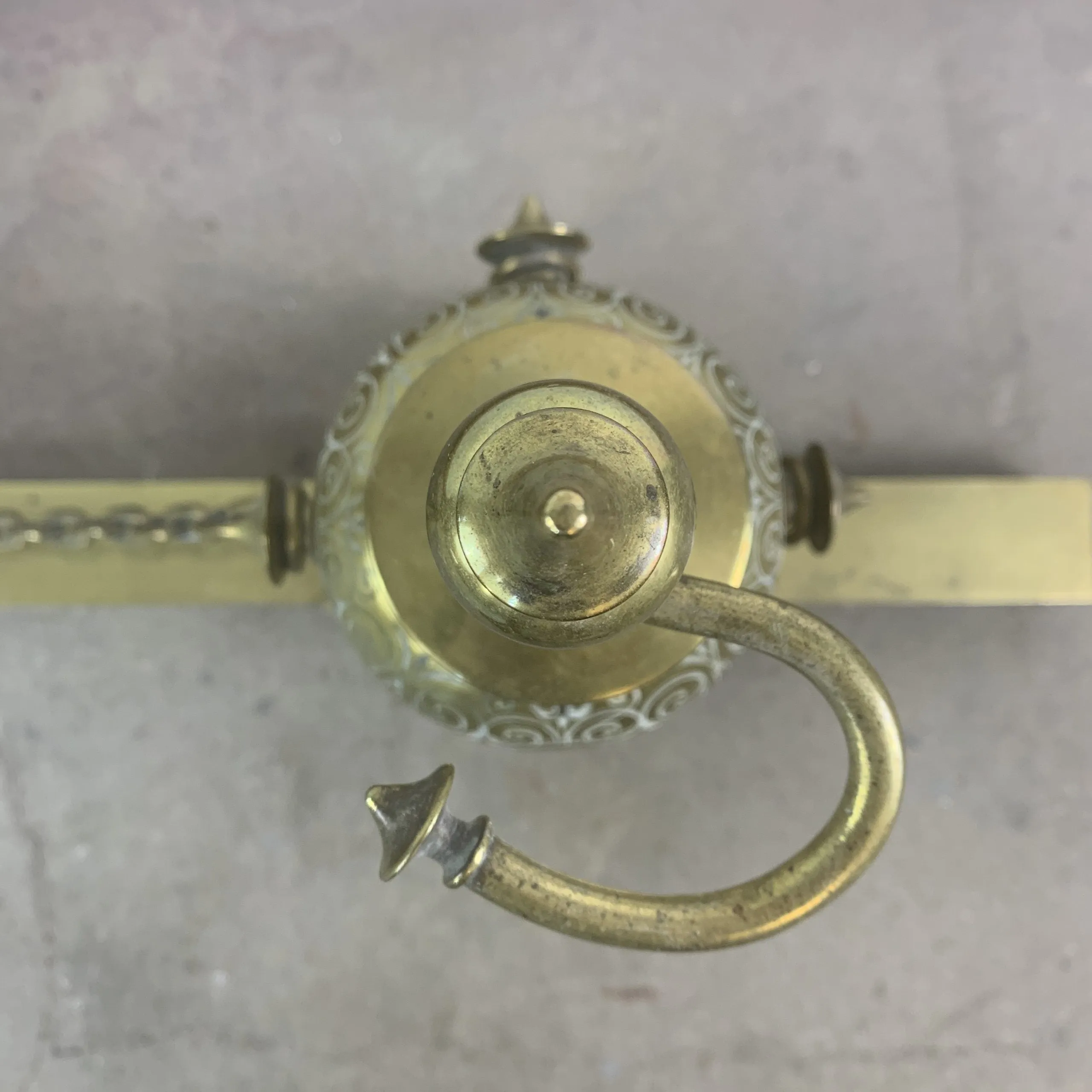 Fireplace Fender, French, Solid Brass, Traditional