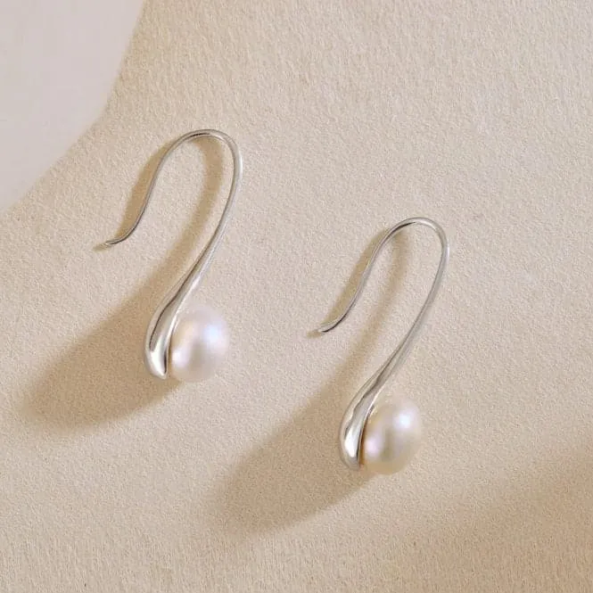 Fresh Water Pearl Rigid Dropper Earrings ERLE019
