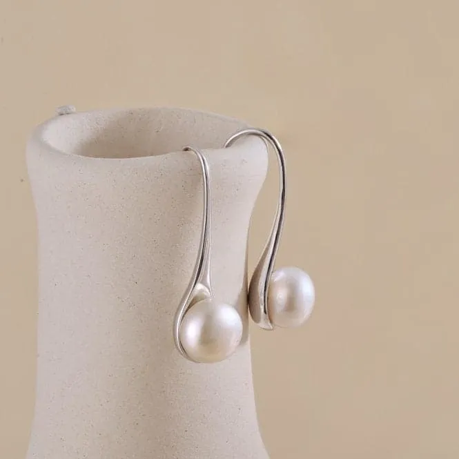 Fresh Water Pearl Rigid Dropper Earrings ERLE019
