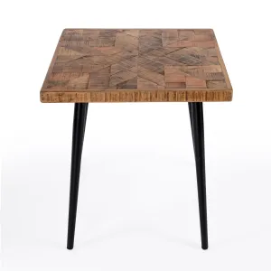 Glarious Square Side Table in Medium Brown  5601140