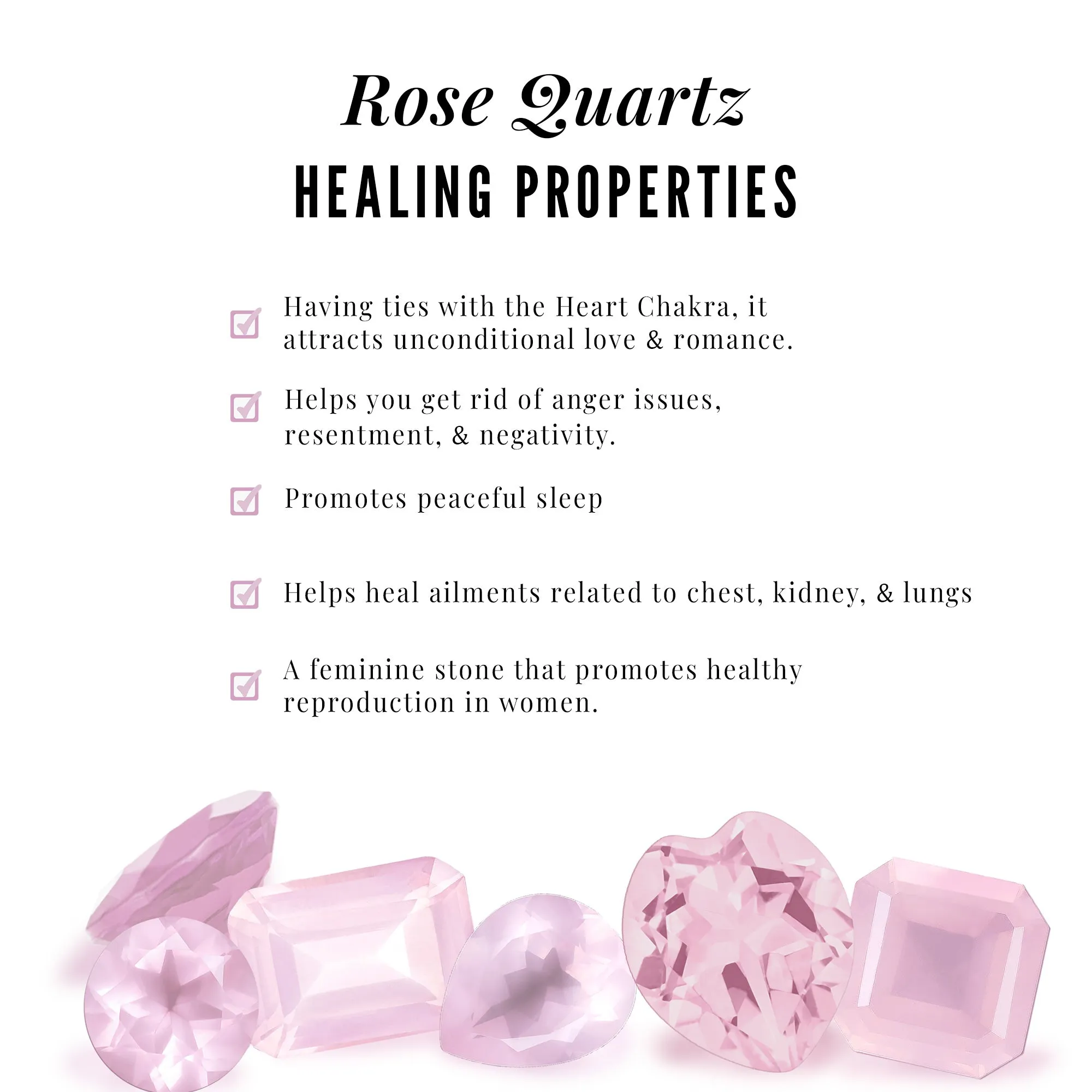 Heart Shape Solitaire Rose Quartz and Diamond Pendant